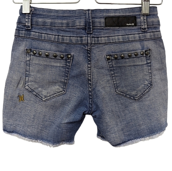 Hurley 81' Skinny Cut Off Shorts Sz EU 36 US 4 - Picture 2 of 15